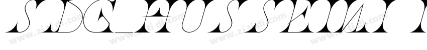SDG_HUSSEINI Itali字体转换